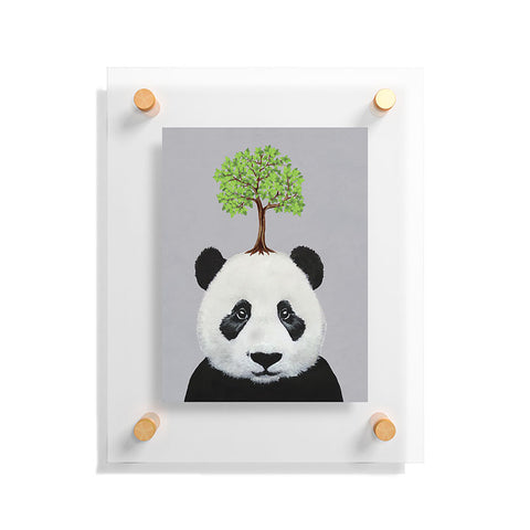 Coco de Paris A Panda with a tree Floating Acrylic Print