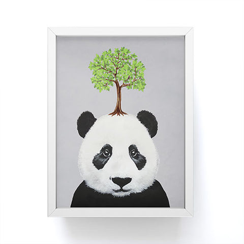 Coco de Paris A Panda with a tree Framed Mini Art Print