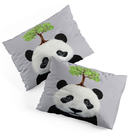 Coco de Paris A Panda with a tree Pillow Shams