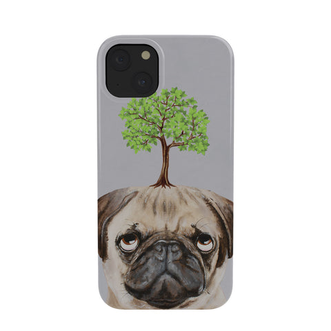 Coco de Paris A pug with a tree Phone Case
