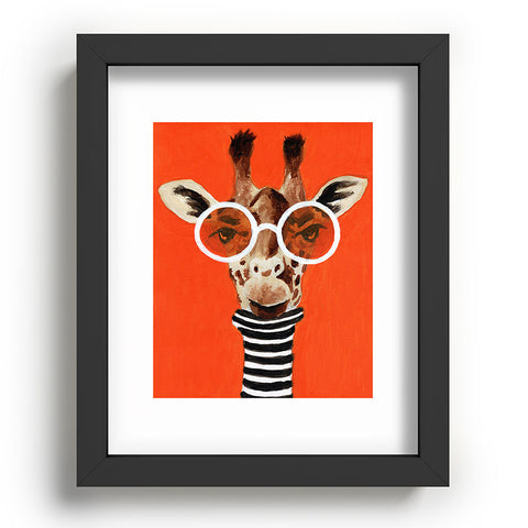 Coco de Paris A stripy Giraffe Recessed Framing Rectangle