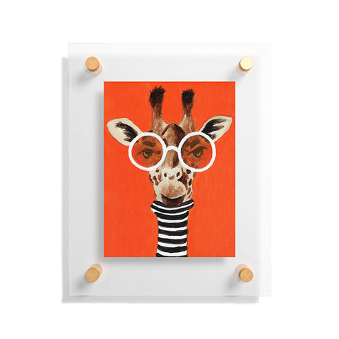 Coco de Paris A stripy Giraffe Floating Acrylic Print