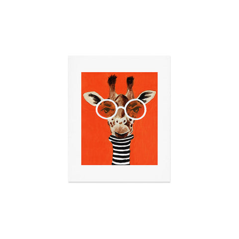 Coco de Paris A stripy Giraffe Art Print