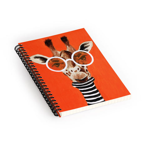Coco de Paris A stripy Giraffe Spiral Notebook