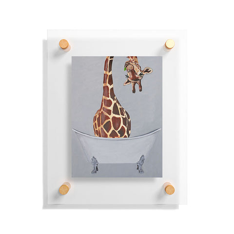 Coco de Paris Bathtub Giraffe Floating Acrylic Print