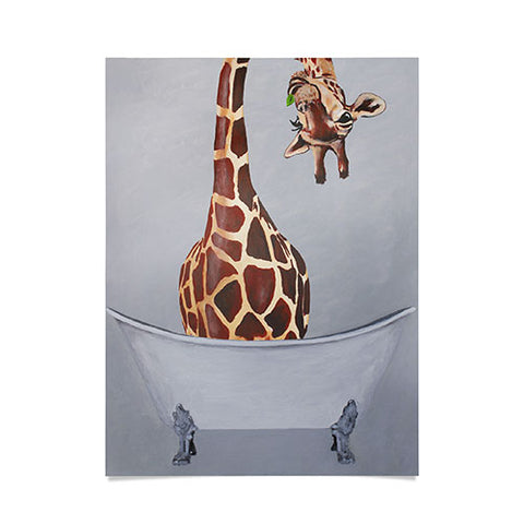 Coco de Paris Bathtub Giraffe Poster