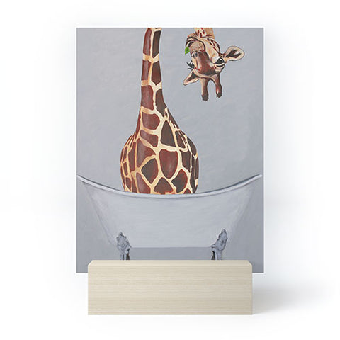 Coco de Paris Bathtub Giraffe Mini Art Print
