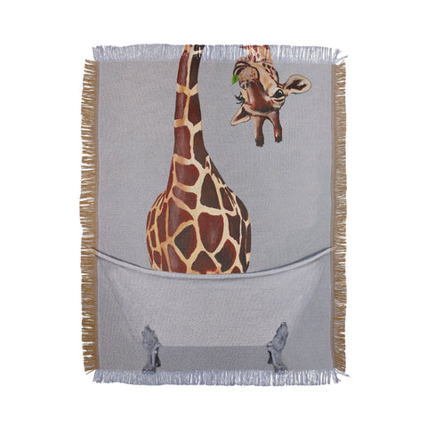 Coco de Paris Bathtub Giraffe Throw Blanket