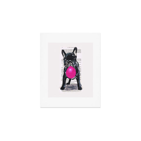 Coco de Paris Bulldog With Bubblegum 01 Art Print
