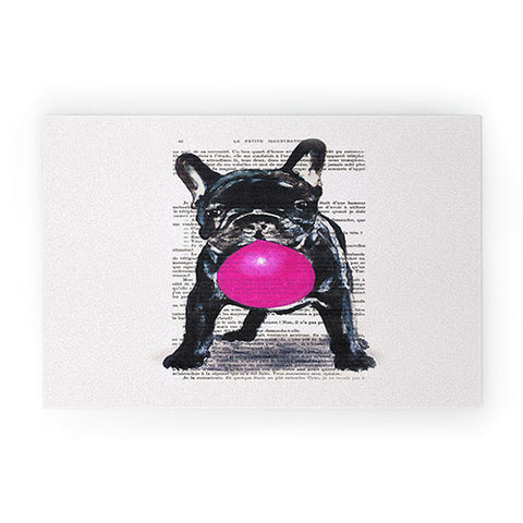 Coco de Paris Bulldog With Bubblegum 01 Welcome Mat