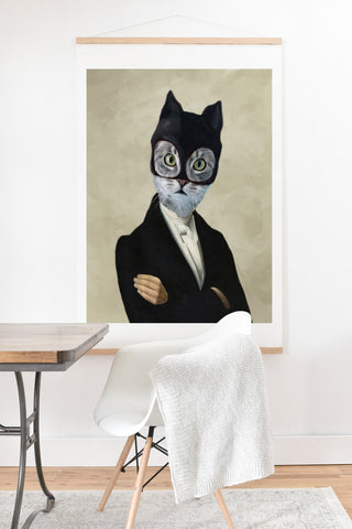 Coco de Paris Cat batman Art Print And Hanger