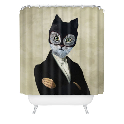 Coco de Paris Cat batman Shower Curtain