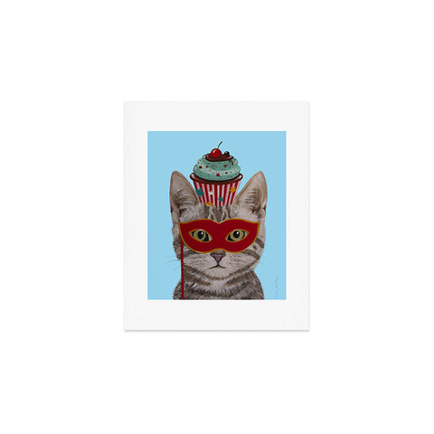 Coco de Paris Cat with cupcake Art Print