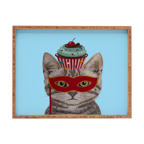 Coco de Paris Cat with cupcake Rectangular Tray