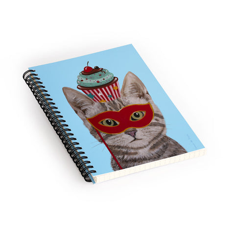 Coco de Paris Cat with cupcake Spiral Notebook