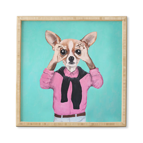Coco de Paris Chihuahua is looking Framed Wall Art