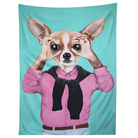Coco de Paris Chihuahua is looking Tapestry