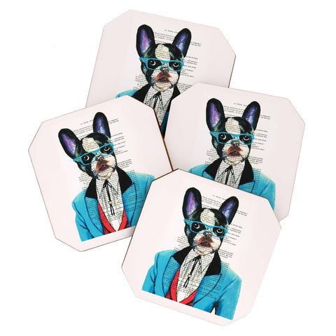 Coco de Paris Clever Bulldog Coaster Set