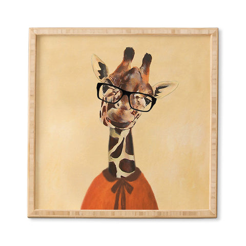 Coco de Paris Clever Giraffe Framed Wall Art