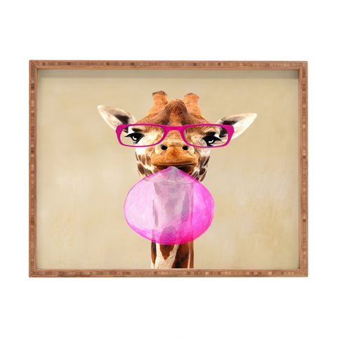 Coco de Paris Clever giraffe with bubblegum Rectangular Tray