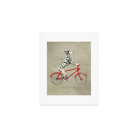 Coco de Paris Dalmatian on bicycle Art Print