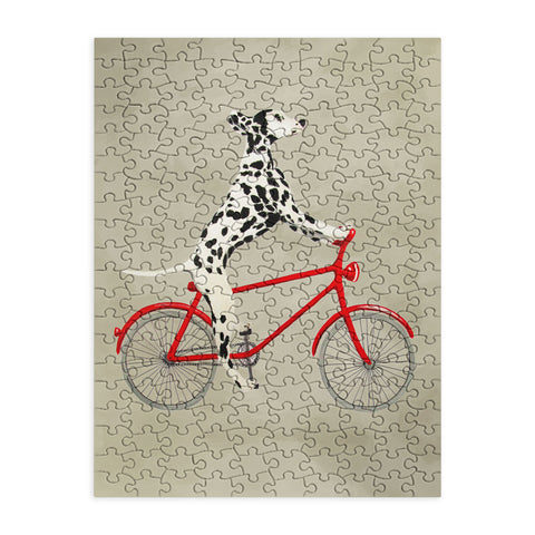 Coco de Paris Dalmatian on bicycle Puzzle