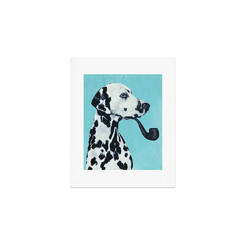 Coco de Paris Dalmatian with pipe Art Print