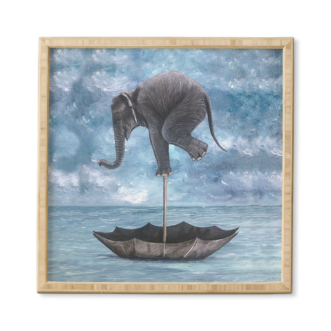 Coco de Paris Elephant in balance Framed Wall Art