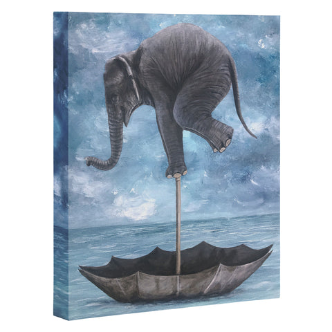 Coco de Paris Elephant in balance Art Canvas