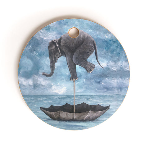 Coco de Paris Elephant in balance Cutting Board Round