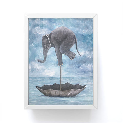 Coco de Paris Elephant in balance Framed Mini Art Print