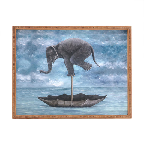 Coco de Paris Elephant in balance Rectangular Tray