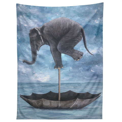 Coco de Paris Elephant in balance Tapestry