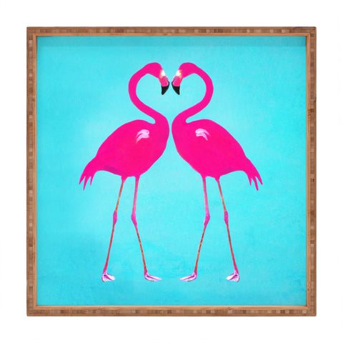 Coco de Paris Flamingo heart Square Tray