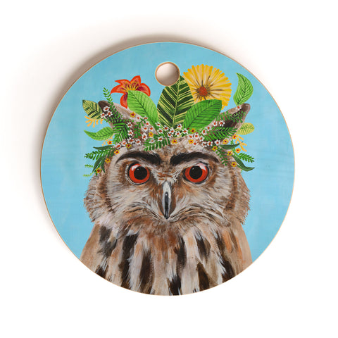 Coco de Paris Frida Kahlo Owl Cutting Board Round