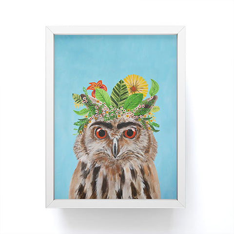 Coco de Paris Frida Kahlo Owl Framed Mini Art Print