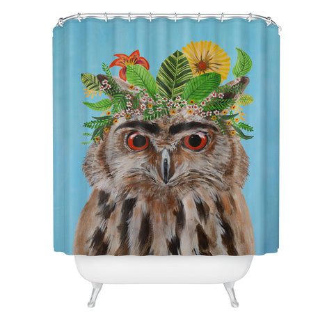 Coco de Paris Frida Kahlo Owl Shower Curtain