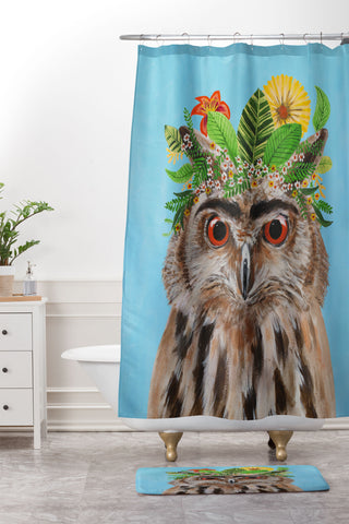 Coco de Paris Frida Kahlo Owl Shower Curtain And Mat