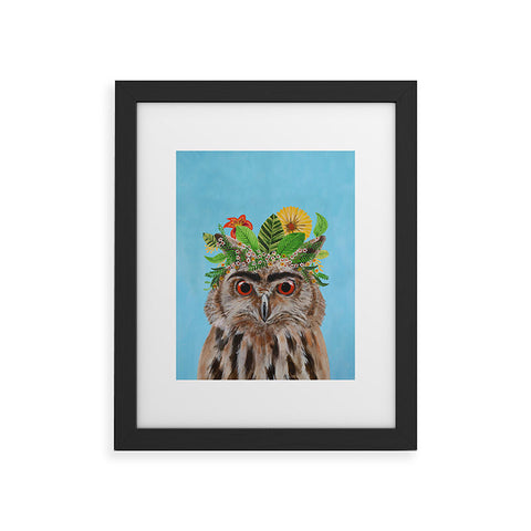 Coco de Paris Frida Kahlo Owl Framed Art Print
