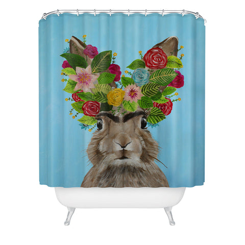 Coco de Paris Frida Kahlo Rabbit Shower Curtain
