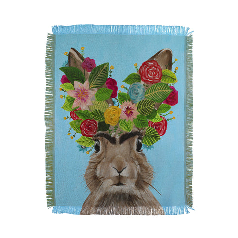 Coco de Paris Frida Kahlo Rabbit Throw Blanket