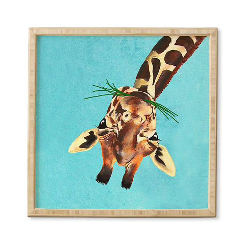 Coco de Paris Giraffe upside down Framed Wall Art