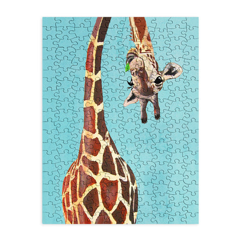 Coco de Paris Giraffe with green leaf Puzzle