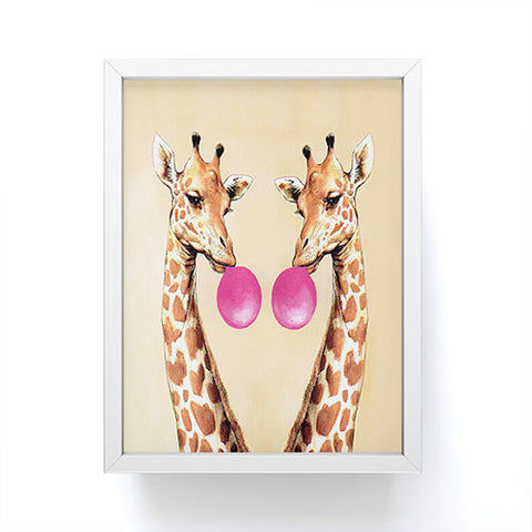 Coco de Paris Giraffes with bubblegum 1 Framed Mini Art Print
