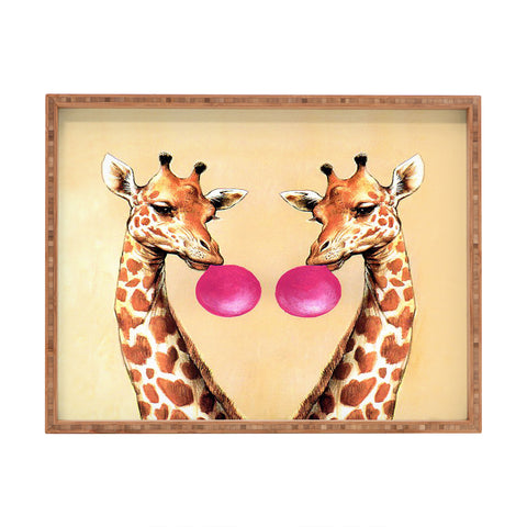 Coco de Paris Giraffes with bubblegum 1 Rectangular Tray