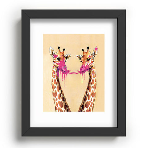 Coco de Paris Giraffes with bubblegum 2 Recessed Framing Rectangle