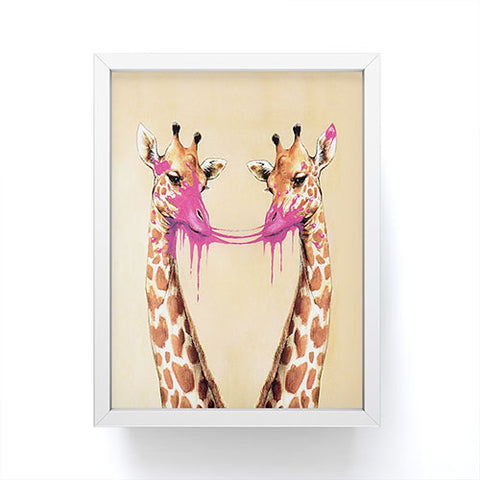 Coco de Paris Giraffes with bubblegum 2 Framed Mini Art Print