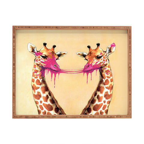 Coco de Paris Giraffes with bubblegum 2 Rectangular Tray
