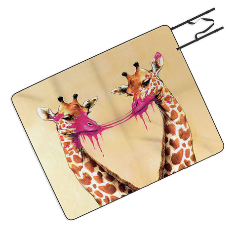 Coco de Paris Giraffes with bubblegum 2 Picnic Blanket