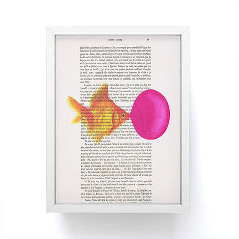 Coco de Paris Goldfish With Bubblegum Framed Mini Art Print